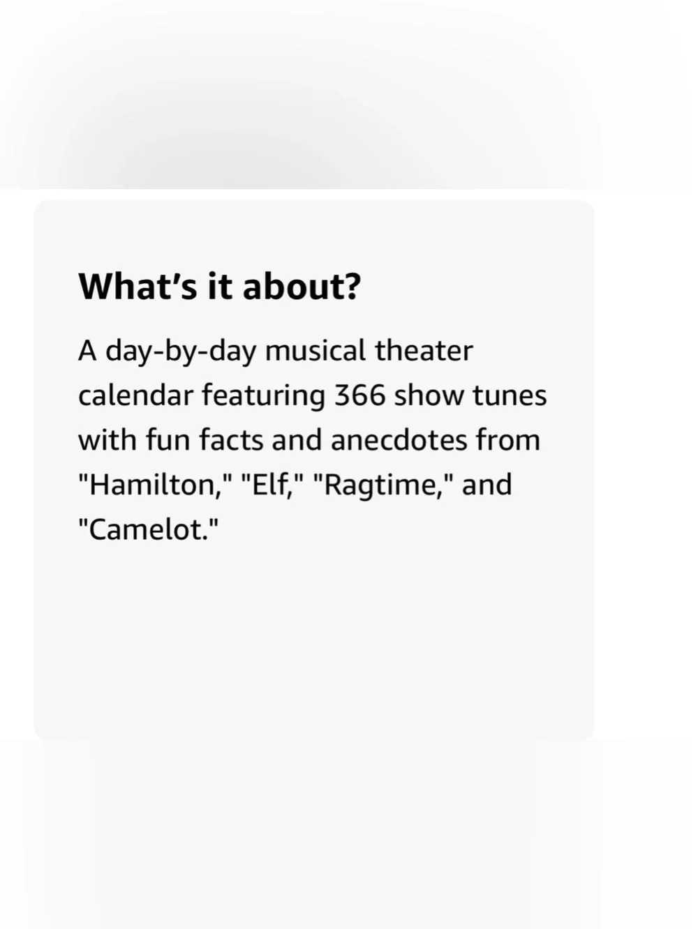 A Show Tune For Today Spiral Flip Calendar - Musical Design